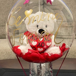 Custom stuffed gift balloon bouquet/Birthday/Anniversary/Gender reveal/Congratulations/Hot air balloon basket/Flower balloons/Flower