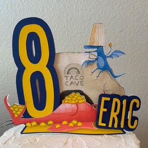 Dragons Love Tacos - Birthday Cake Topper