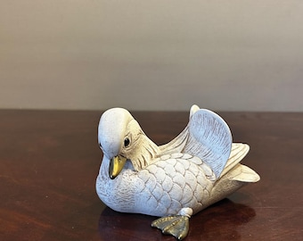 Elli Malevolti Duck Figurine: Hand-carved, Italian Art