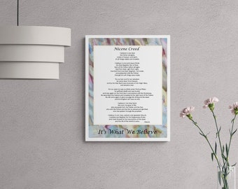 Nicene Creed Printable - Etsy