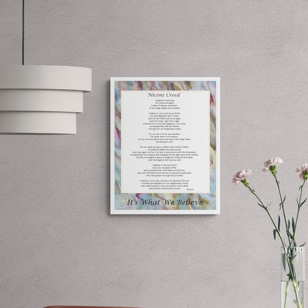 Nicene creed etsy
