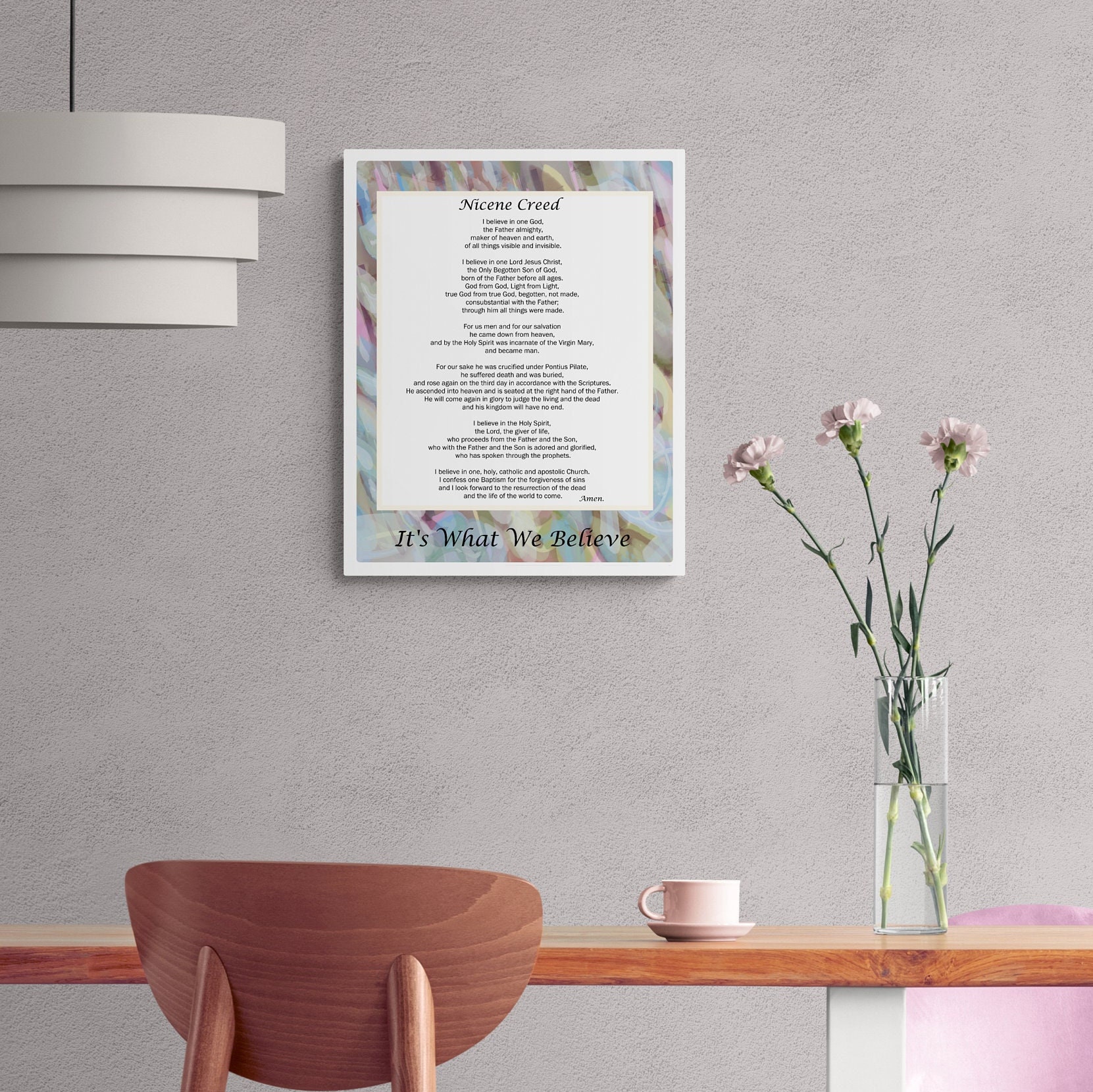 Printable Nicene Creed 16in X 20in Poster With Original Art, A ...