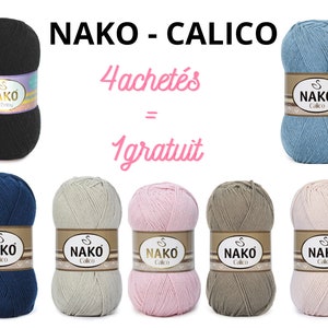 Nako Calico, Baumwollgarn, NAKO Calico Garn, weiches Häkelgarn, Amigurumi-Garn, Sommergarn, Babygarn, Garn, Amigurumi-Garn,
