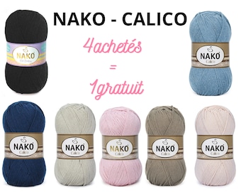 Nako Calico, filato di cotone, filato NAKO Calico, filato Soft Crochet, filato amigurumi, filato estivo, filato per bambini, filato, filato amigurumi,