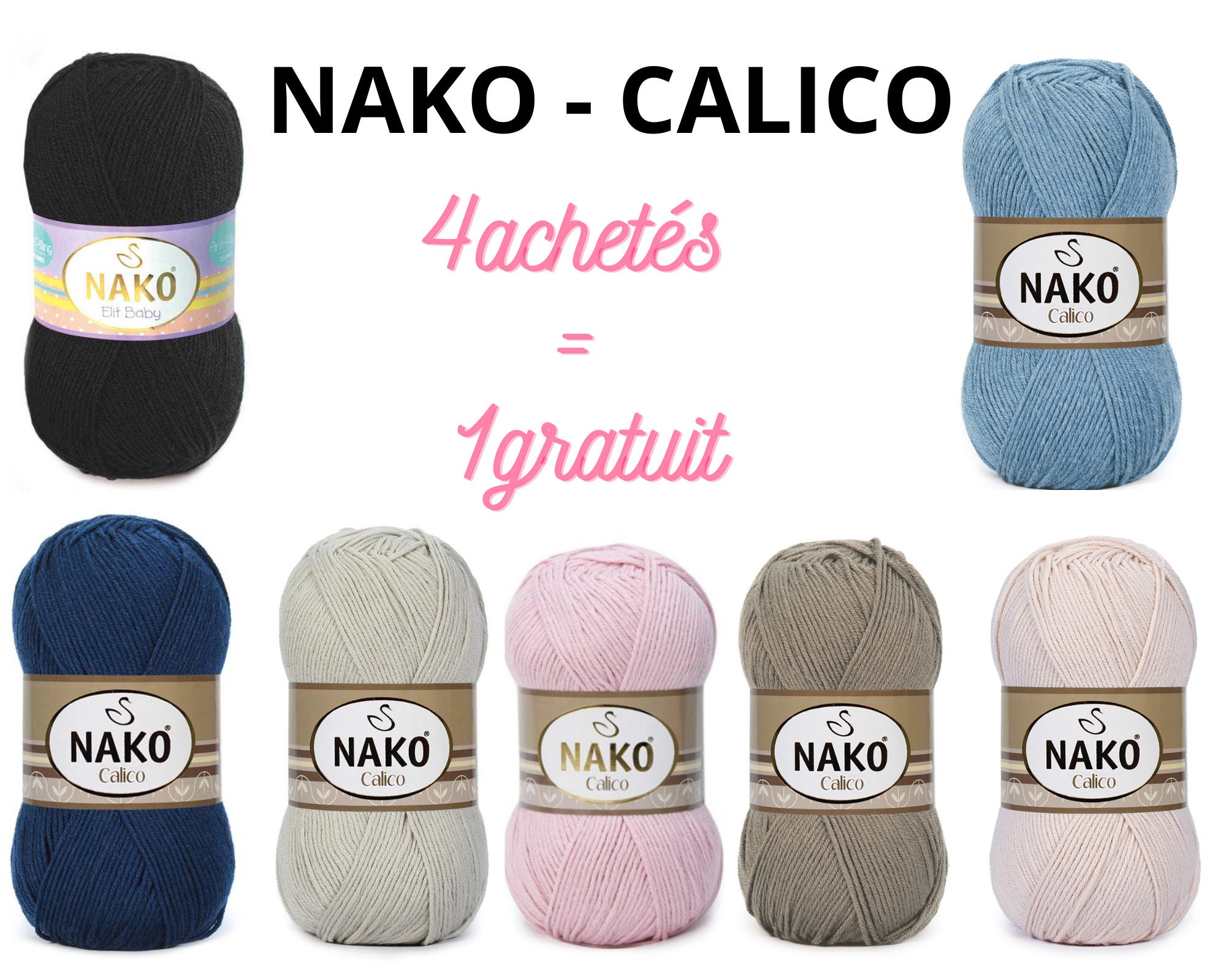 Cotton Yarn, NAKO Calico Yarns, Soft Crochet Yarn, Amigurumi Yarn, Summer  Yarn, Baby Yarn, Yarn, Amigurumi Yarn, Turkish 