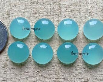 Paraiba Chalcedon ~ runde Form Größe - 5 mm bis 30 mm Lose Cabochon, Paraiba Schmuckherstellung Edelstein, runde Form Cabochon !!