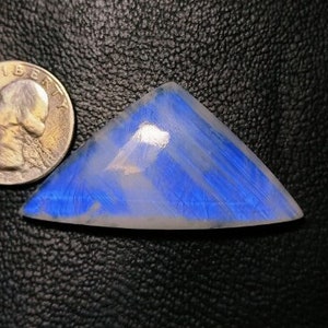 Blue Flashy Rainbow Moonstone Cabochon, Fancy Shape Hand Polished Loose Gemstone, Natural Rainbow Moonstone For Jewelry !!