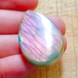 High Quality Purple Flash Labradorite Gemstone 100% Natural Purple  Labradorite Cabochon Gemstone Size:-33x22x6 MM For Jewelry Making !!!