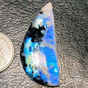 Fancy Shape Super Rainbow Moonstone Cabochon Natural Rainbow Moonstone Gemstone Blue Rainbow Moonstone For Jewelry Making !!!!