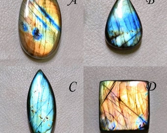 AAA Grade Natural Labradorite Cabochon, Healing Crystal Smooth Polished Loose Gemstone, Natural Labradorite Use For Jewelry !!