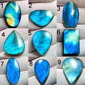 AAA Natural Blue Purple Labradorite Stone | Mixed Shape Loose Cabochon for Wire Wrapping.