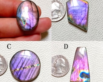 Wow ~ Multi Purple Flashy Labradorite Mix Shape Cabochon At Very Low Price Loose Gemstone Use For Jewelry..