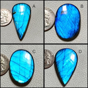 100% Natural ~ Blue Labradorite Cabochon, Guenine  Loose Labradorite, Sky Blue Labradorite Making For Jewelry !!