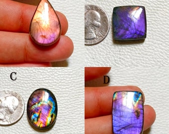 Amazing purple Multi Flash Fire Labradorite Gemstone AAA+ Quality Labradorite Multi fire stone Labradorite Mix Shape And Sizes.