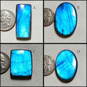 Amazing ~ Blue Labradorite Cabochon, AAA+ Labradorite, Loose Labradorite, Blue Labradorite For Jewelry Making !!
