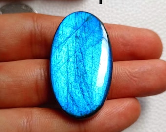 Pietra preziosa di labradorite blu di alta qualità, cabochon di labradorite blu fuoco, lotto misto, da utilizzare per gioielli in argento, ideale per pendenti.