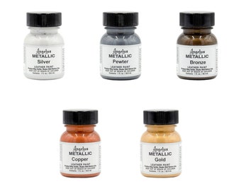 Angelus Acrylic Metallic leather dye 1oz (29.5ml) - All colors