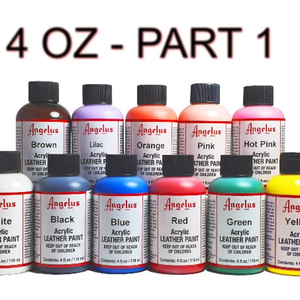 Angelus acrylic leather dye 4oz (118ml) - Partie 1