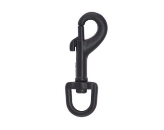 CANIN CARABINER - rond oog 19 mm - Mat zwart