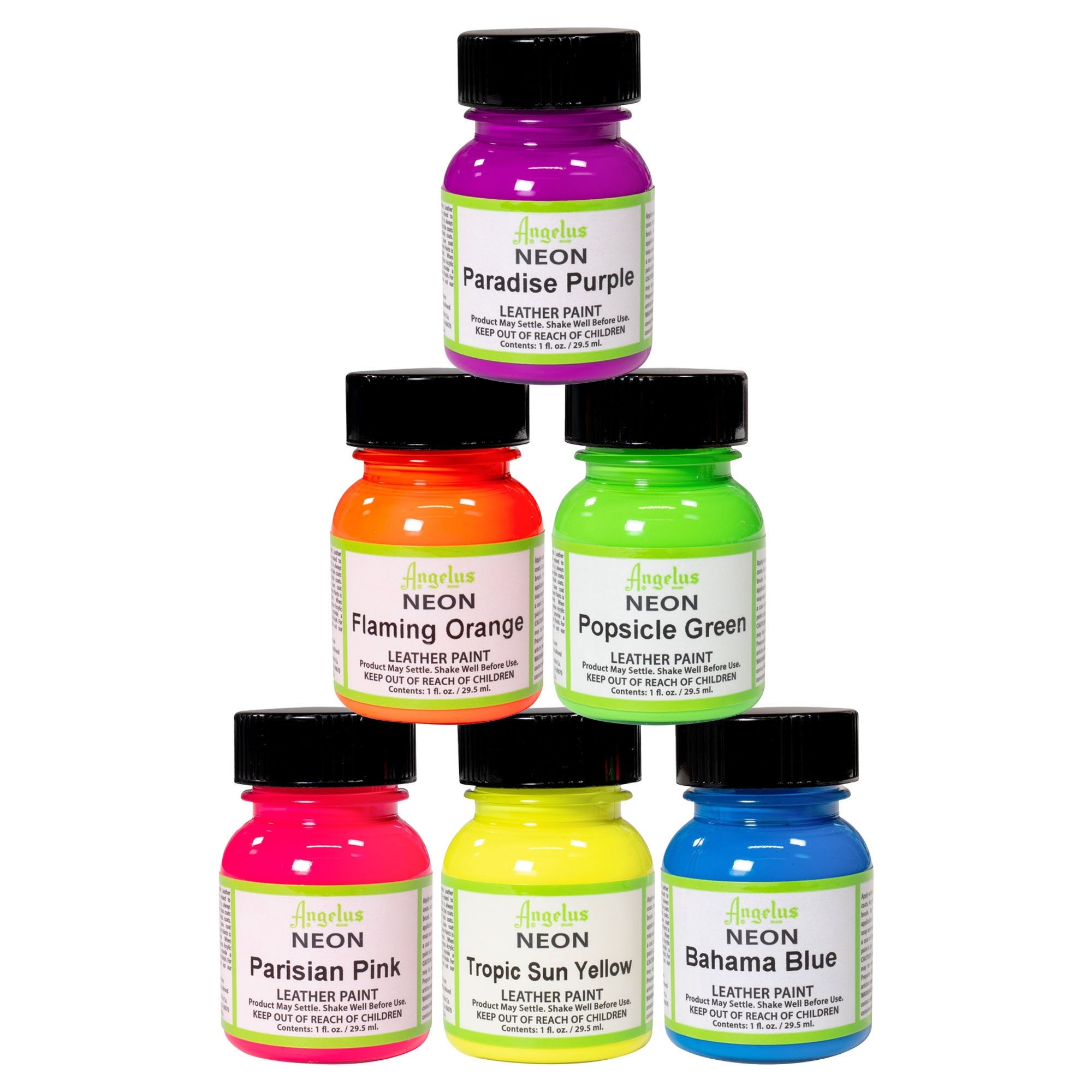 【NEON 6色セット】Angelus paintアンジェラスペイント ☆1個あたり1，000円☆ Angelus paint 【NEON 6色セット
