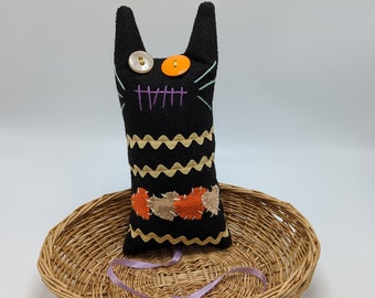 Zed the Zombie Cat handmade stuffie cat