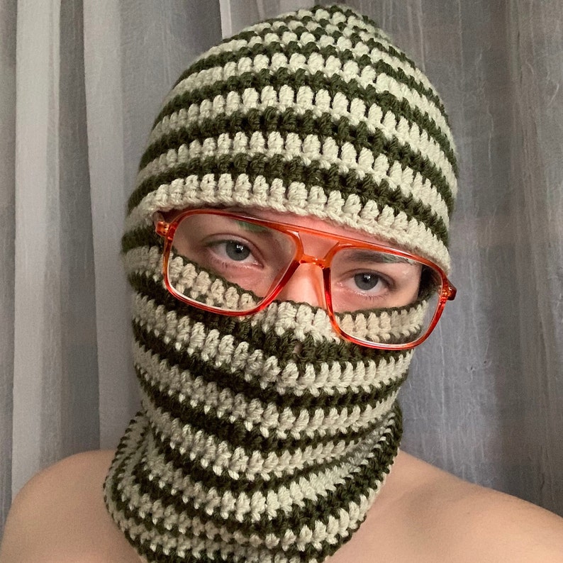 Crochet Swirl Balaclava Beanie PATTERN ONLY Etsy