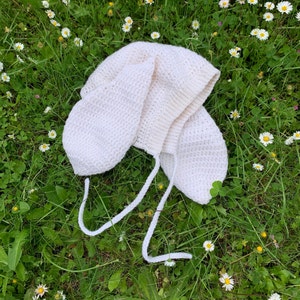 Bunny Ear Bonnet for Kid or Small Adult