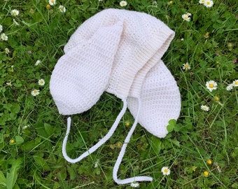 Bunny Ear Bonnet for Kid or Small Adult