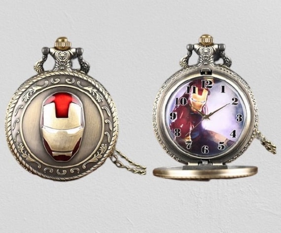 Iron man top pocket watch
