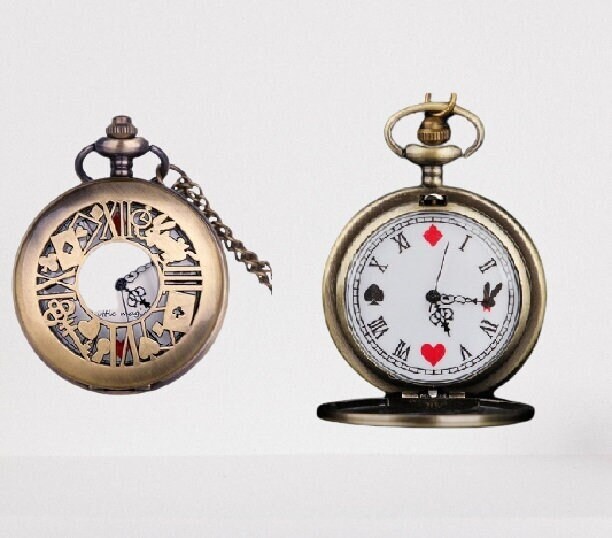 Alice in Wonder Land Pocket Watch - Etsy