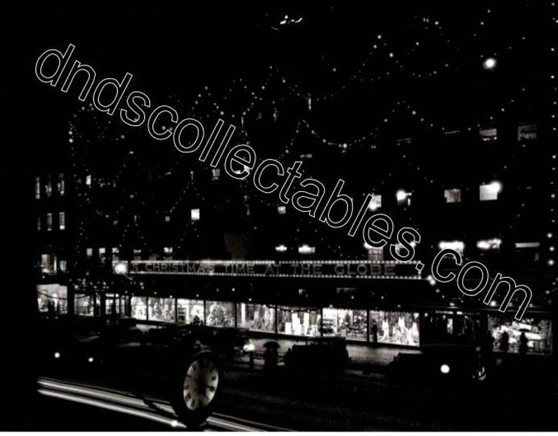 Vintage Christmas Time at the Globe Department Store, Scranton PA 8x10