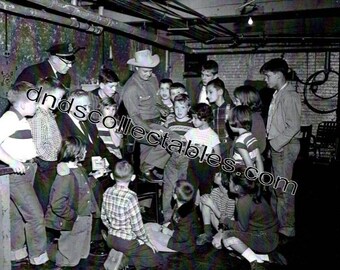 Vintage Late 1950's Roy Rogers Visits With Scranton PA Children , Scranton PA 8x10 Premium Print