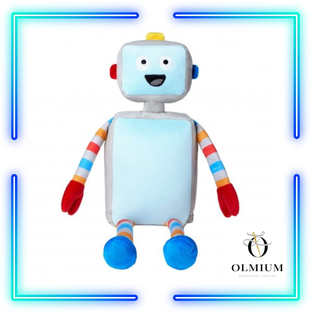 Plush robot 2024 soft toy