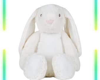 Personalised Bunny, Personalised soft toy, Personalized plush children's toy