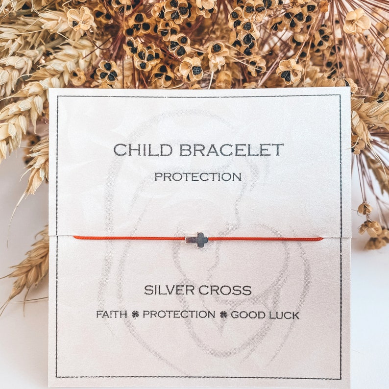 Bracelets de protection pour enfants à cordes rouges Bracelet Dzi rouge pour bébé ou nouveau-né pour attirer la protection et la bonne chance dans la vie de l'enfant, cadeau de baptême image 7