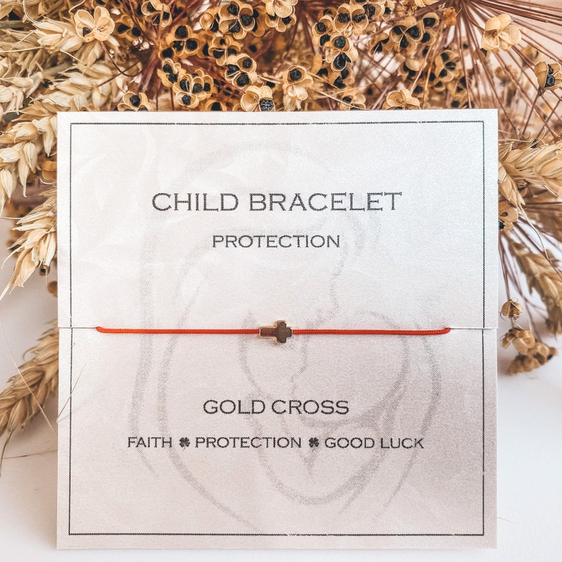 Bracelets de protection pour enfants à cordes rouges Bracelet Dzi rouge pour bébé ou nouveau-né pour attirer la protection et la bonne chance dans la vie de l'enfant, cadeau de baptême image 6