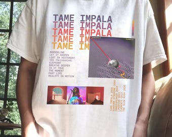 Tame Impala Shirt, Vintage Tame Impala Currents Graphic Tee