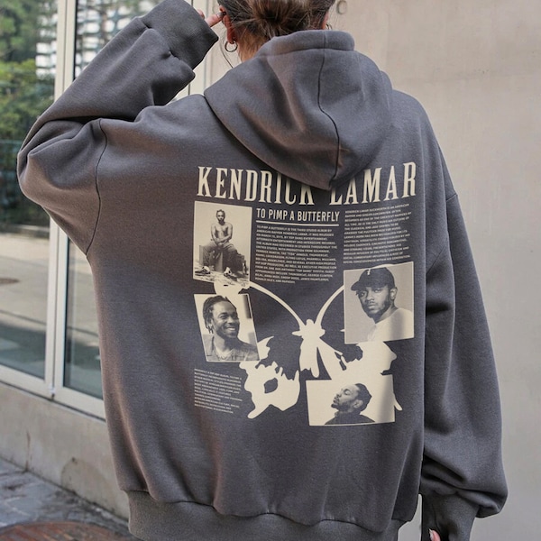 Kendrick Lamar Graphic Hoodie, Vintage Rap Sweatshirt