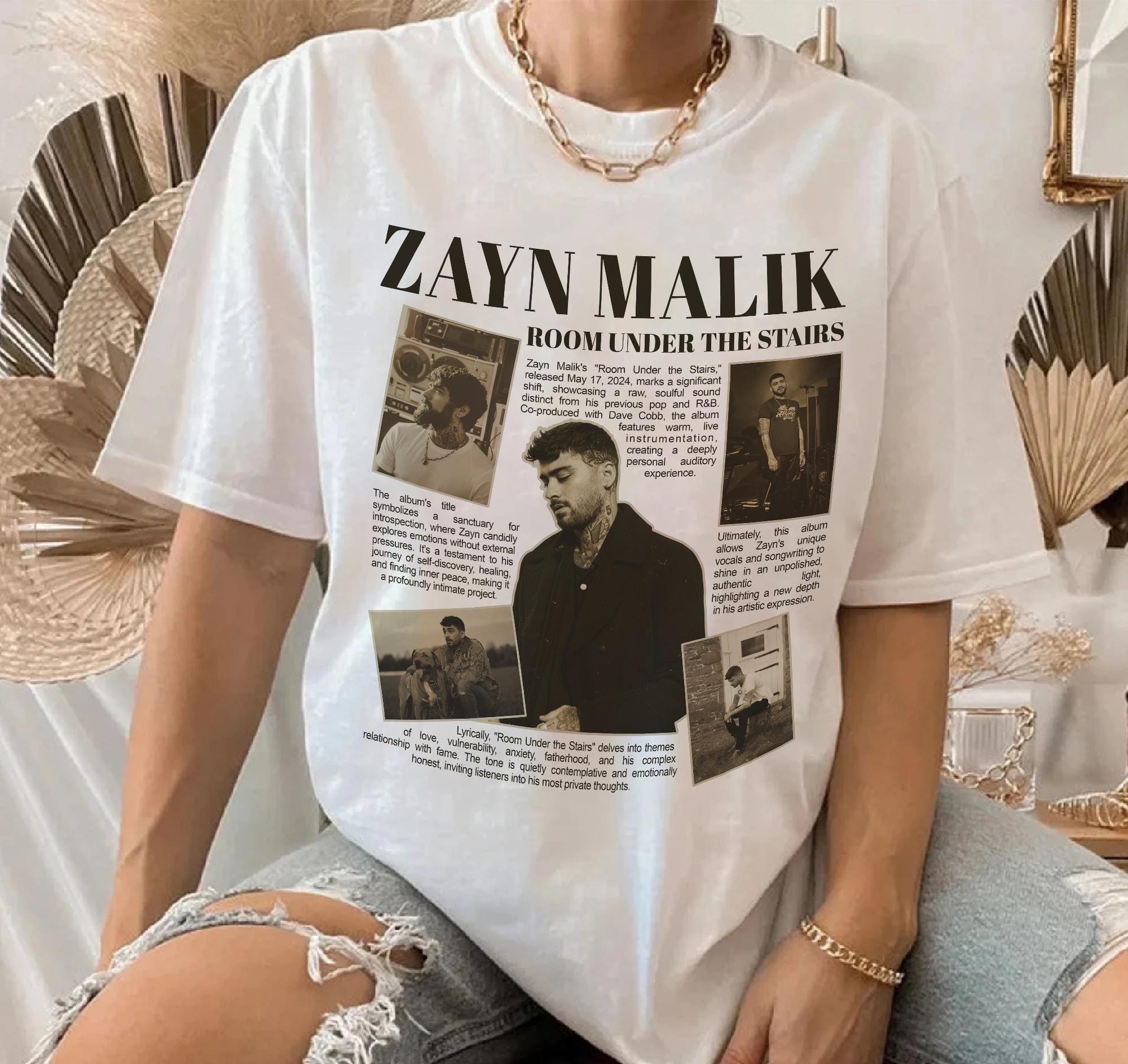 T-shirt Zayn Malik Tour 2025 – Coton Unisexe – Taille S à 5XL – Neuf Avec étiquettes