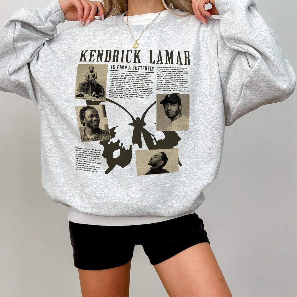 Kendrick Lamar Graphic Hoodie, Vintage Rap Sweatshirt - Etsy