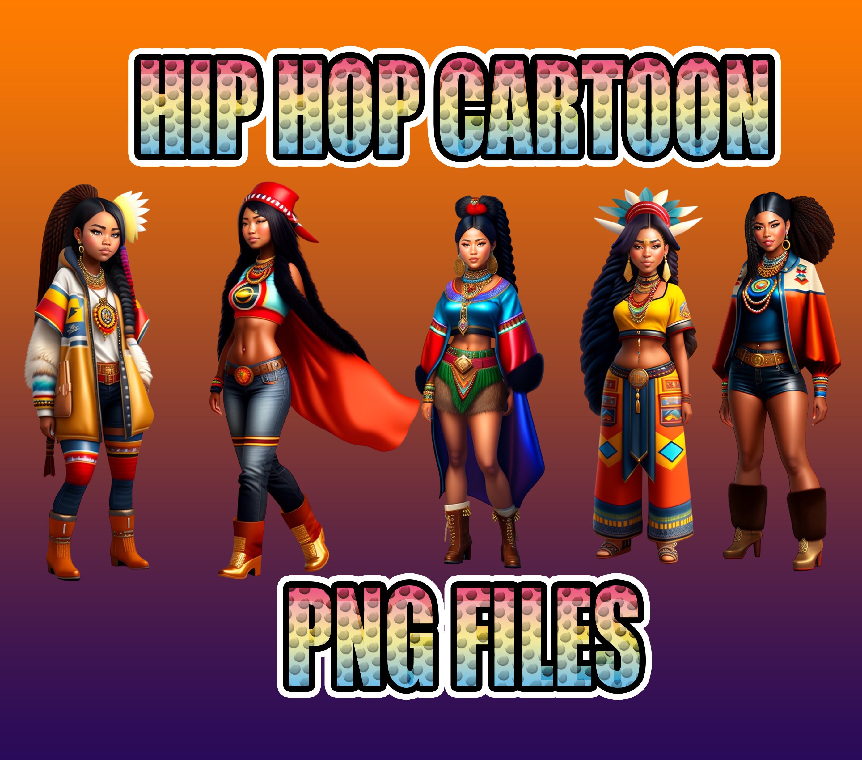Native American Female Hip Hop Pack - Etsy