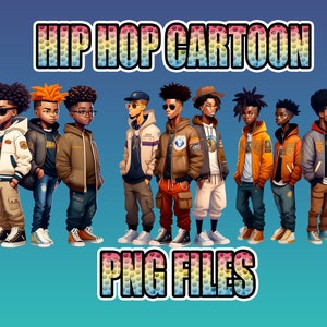 Hip Hop Cartoon Male Teen Pack