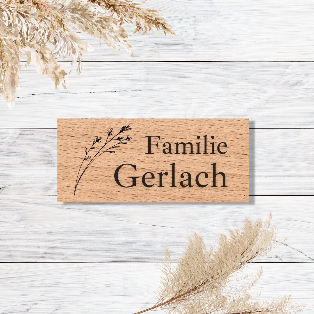 Doorbell Name Plate Etsy