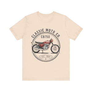Honda CB750 T-Shirt, Vintage Motorcycle Tee, Classic Moto Co, Biker Shirt Gift for Him, Honda Classic Bike, Motorcycle Gift image 7