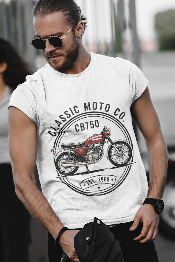 Honda CB750 T-Shirt, Classic Moto Co Vintage Bike Tee
