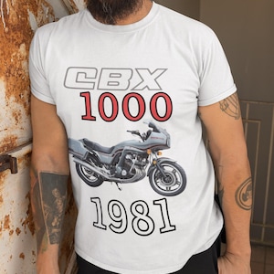 1981 Honda CBX 1000 T-Shirt, Vintage Motorcycle Tee, Classic Moto Co, Biker Shirt Gift for Him, Honda CBX, Retro Moto Apparel, Bike Tee