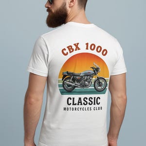 Honda CBX1000 T-Shirt, Vintage Motorcycle Tee, Classic Moto Co, CBX Back Print, Biker Shirt Gift for Him, Honda Classic Bike, Moto Apparel