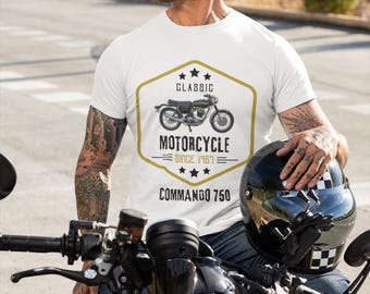 Norton Commando 750 T-Shirt, Classic Motorcycle Tee, Unisex Biker Shirt