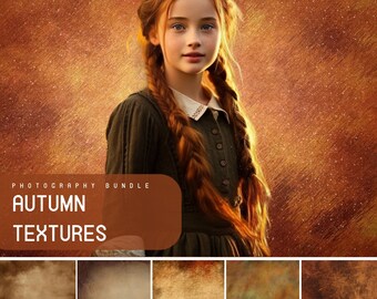 49 Autumn Textures, Fall Digital Photoshop Overlays for Photo Editing, Brown, Orange, Yellow Backdrops for Photographer, PS Textures