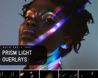 Prism Overlays, crystal light overlays, Prism light overlays, party lights overlay, rainbow light leaks, creative light, photography bokeh